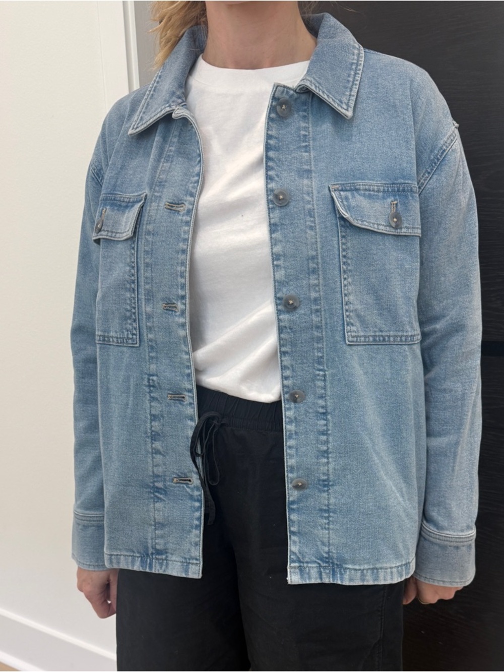Faherty Stretch Denim Shirt Jacket